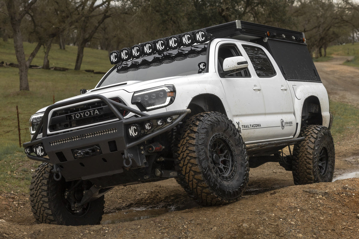 2nd Gen Toyota Tacoma on Lock Off-Road Commando wheels, front three-quarter view
