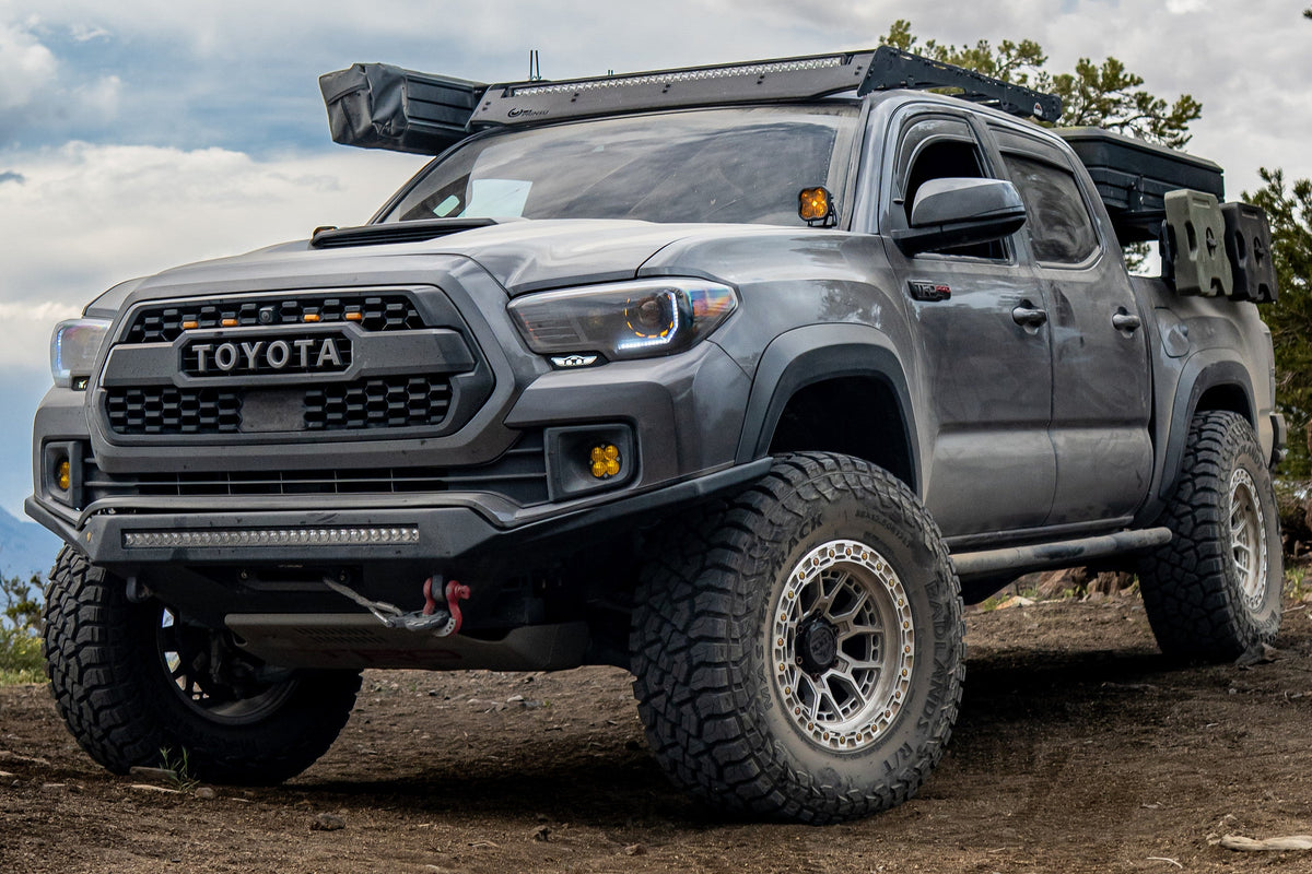 3rd Gen Toyota Tacoma TRD on Lock Off-Road Commando wheels, front three-quarter view