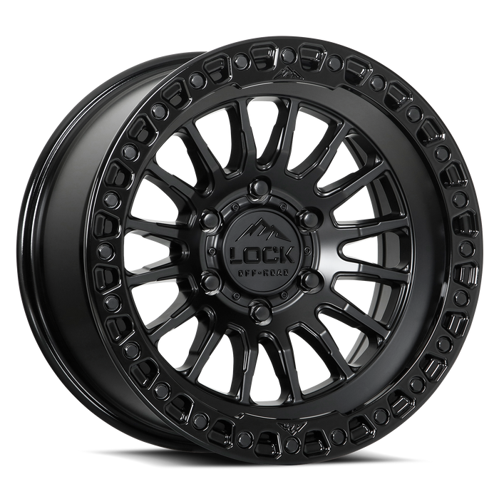 GRIT - MATTE BLACK W GLOSS BLACK RING