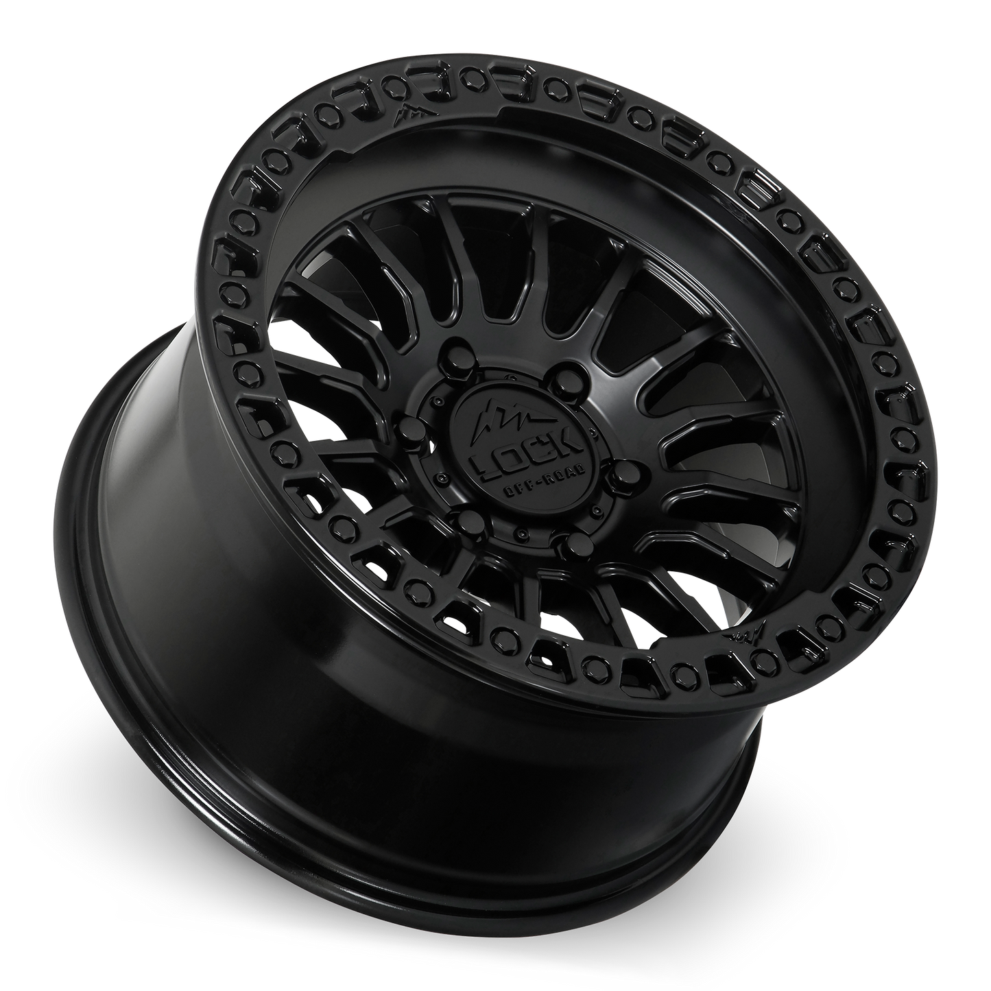 GRIT- MATTE BLACK W GLOSS BLACK RING