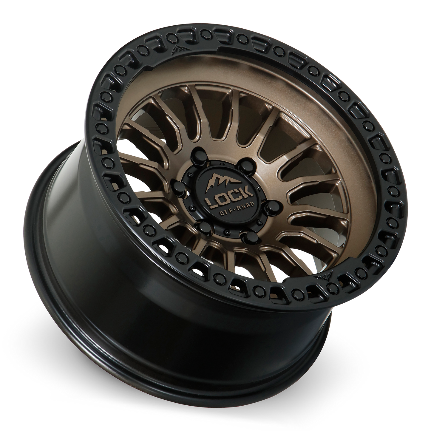 GRIT- MATTE BRONZE W MATTE BLACK RING