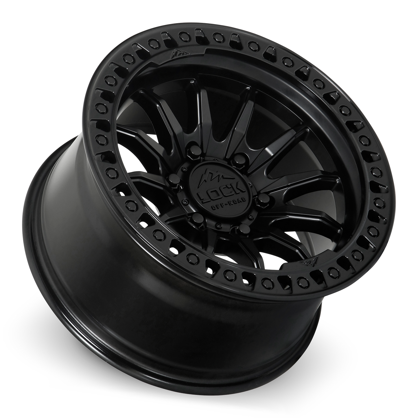 TRAIL- MATTE BLACK W GLOSS BLACK RING