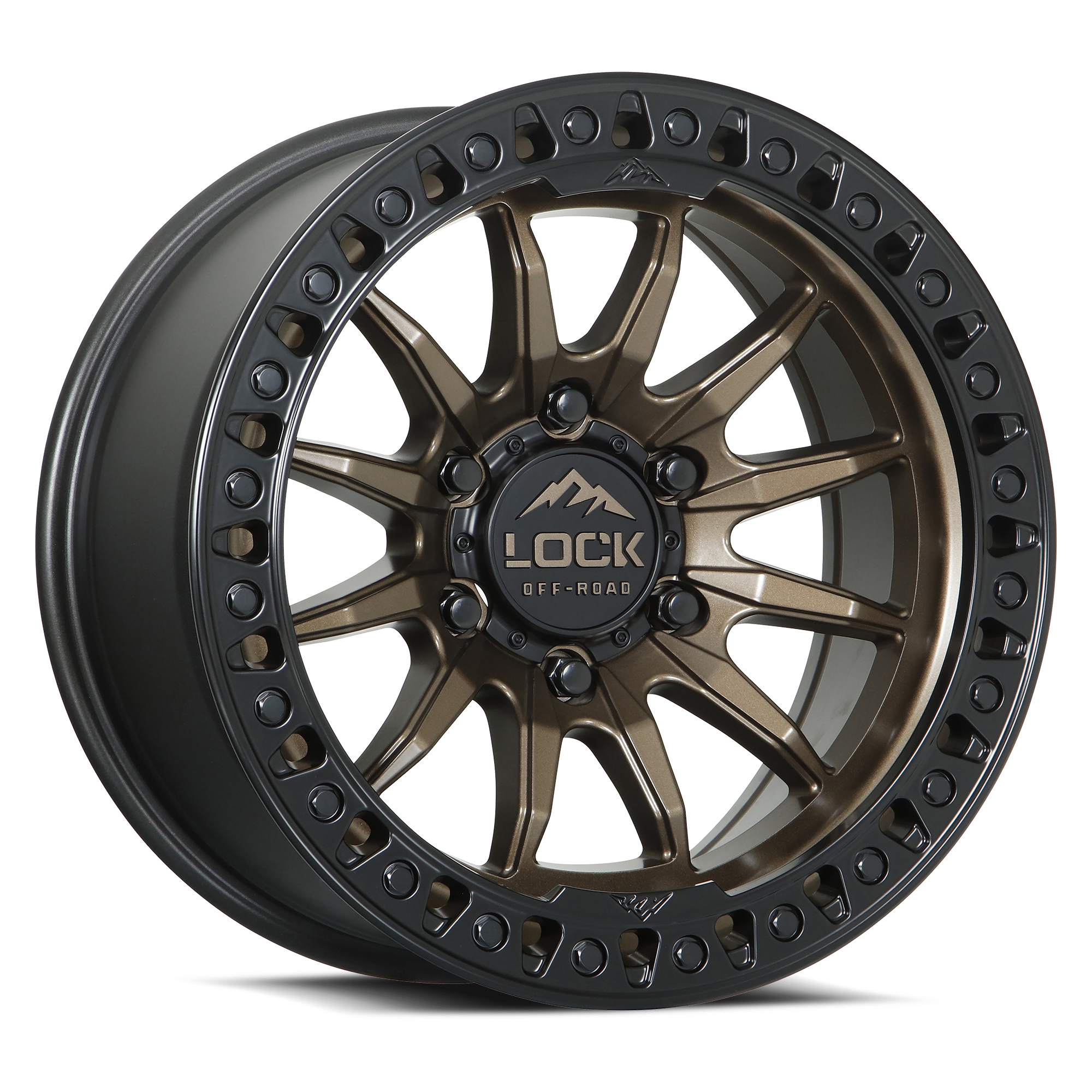 TRAIL- MATTE BRONZE W MATTE BLACK RING – Lock Off-Road Wheels