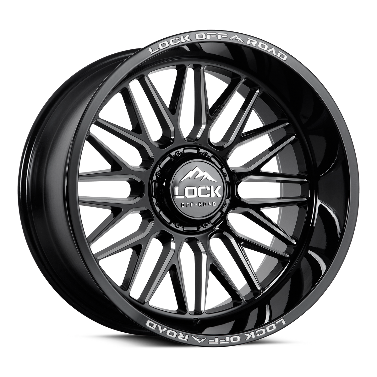 Apex 20x10 Gloss Black Milled Wheel – Lock Off-Road Wheels Apex 20x10 Gloss Black Milled Wheel – Lock Off-Road Wheels