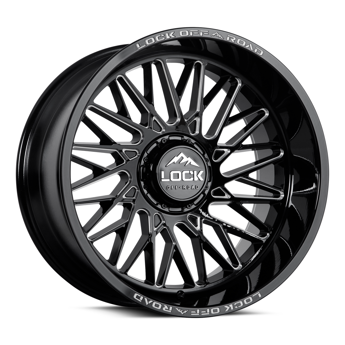 foolish Axl 【on the hillオリジナル品】black:M Bandit 20x10 Gloss Black Milled – Lock Off-Road Wheels