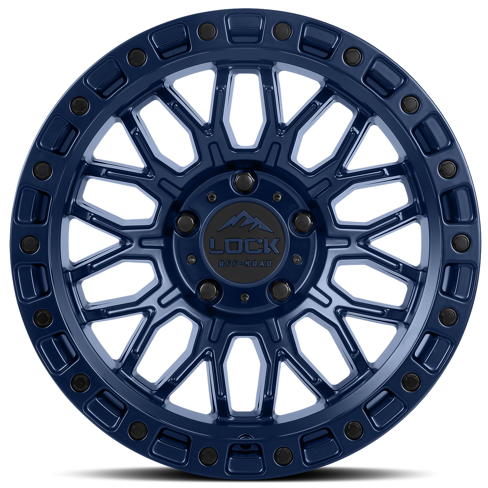 Dark Blue Offsets Rims Combat Matte Blue Off-Road Wheel – Lock Off-Road Wheels