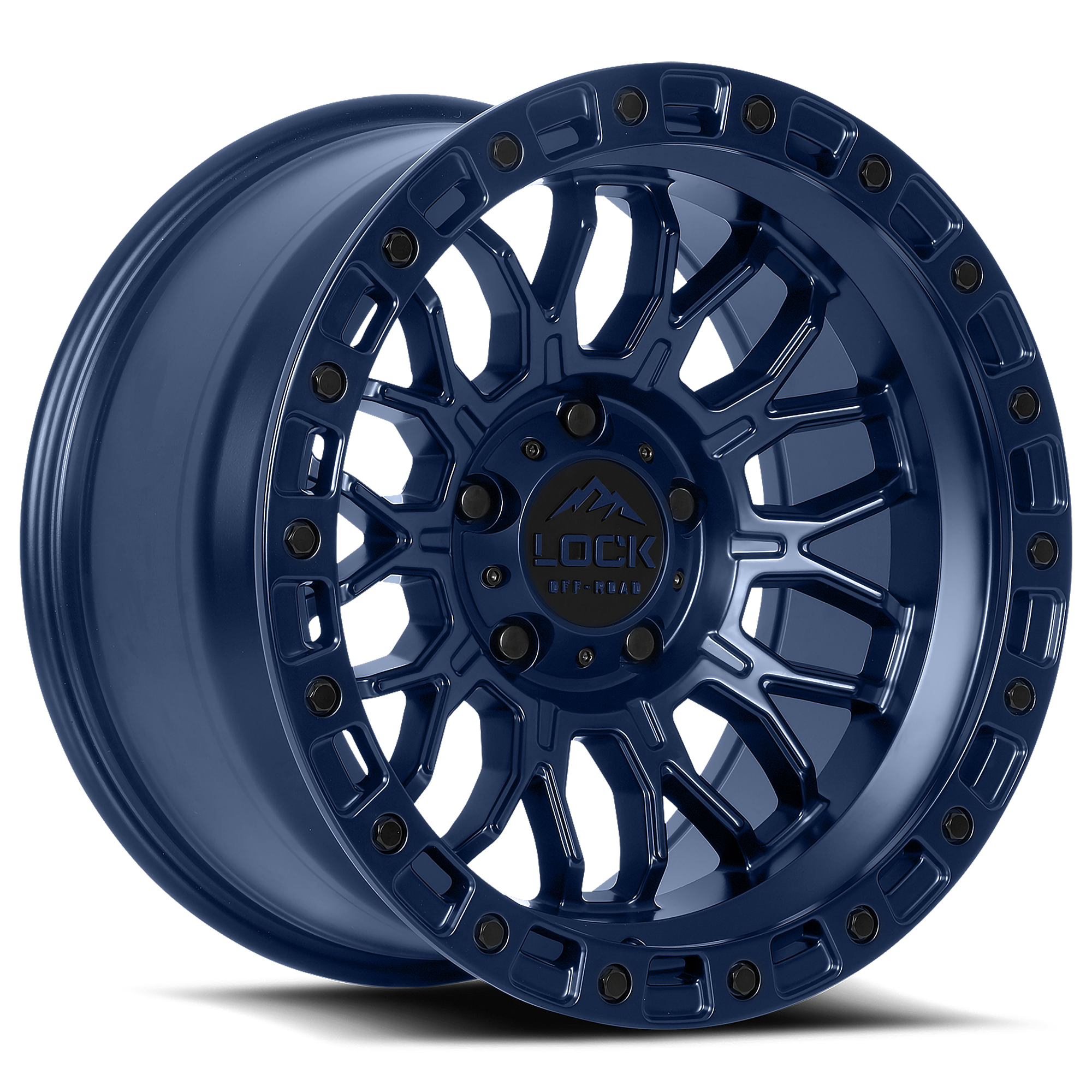 Dark Blue Offsets Rims Combat Matte Blue Off-Road Wheel – Lock Off-Road Wheels