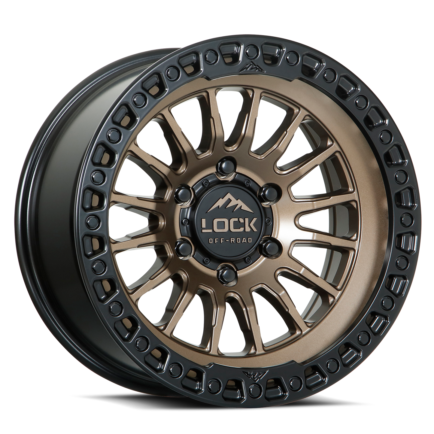 GRIT- MATTE BRONZE W MATTE BLACK RING