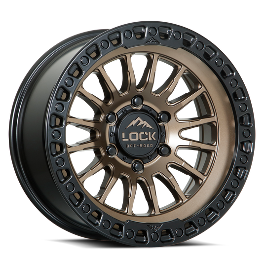 GRIT- MATTE BRONZE W MATTE BLACK RING