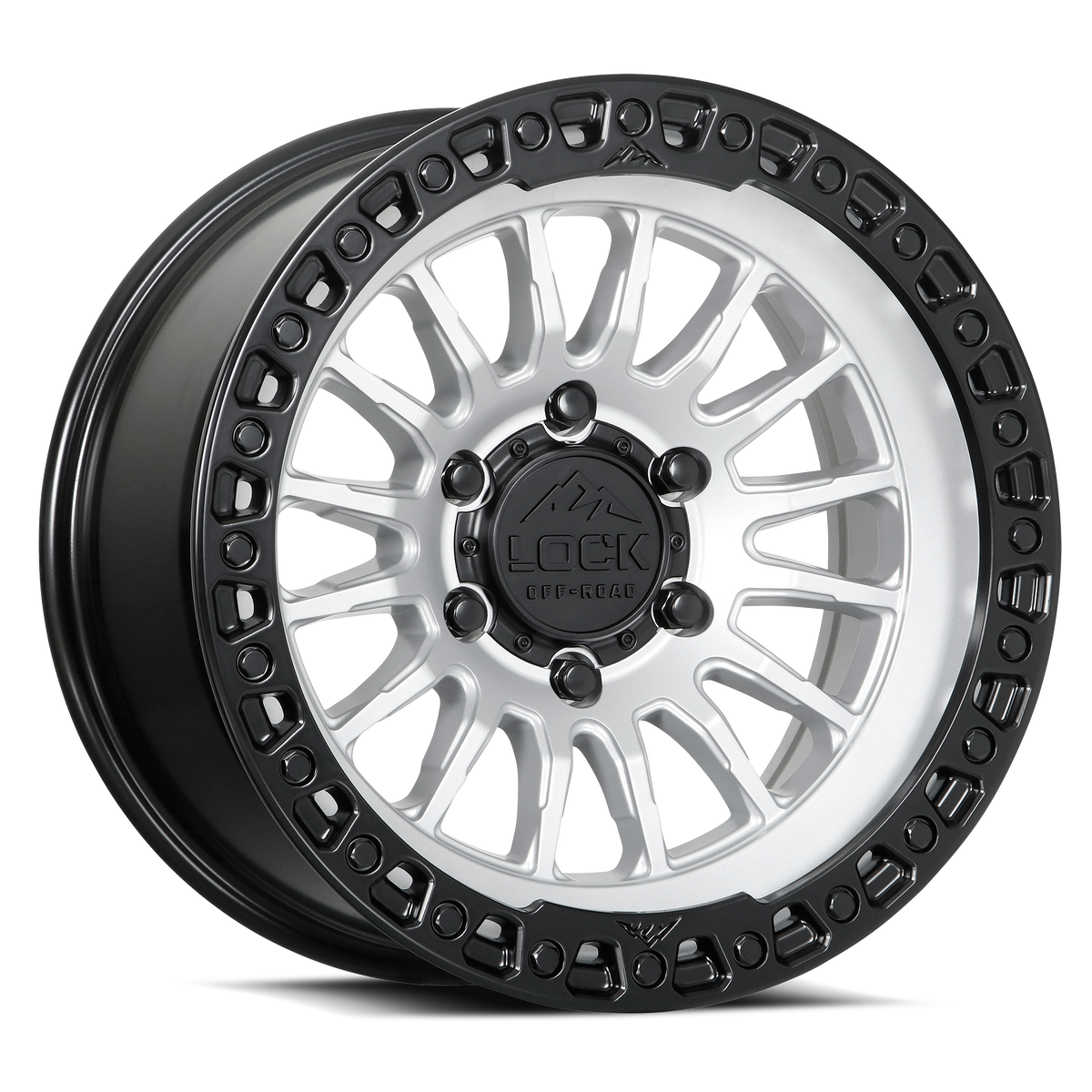 All Solid Rims Baige GRIT- MATTE SILVER W MATTE BLACK RING – Lock Off-Road Wheels