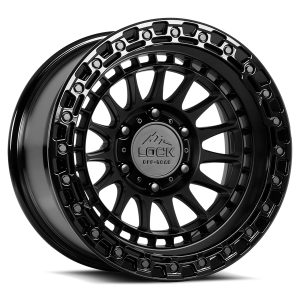 rawlifefactory　『ZION　真黒』 MOJAVE - MATTE BLACK | GLOSS LIP – Lock Off-Road Wheels