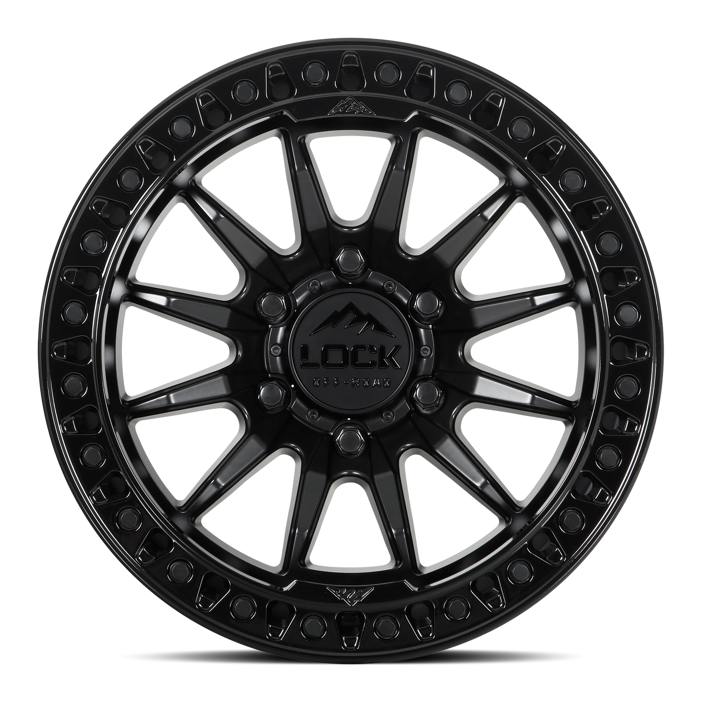 TRAIL- MATTE BLACK W GLOSS BLACK RING