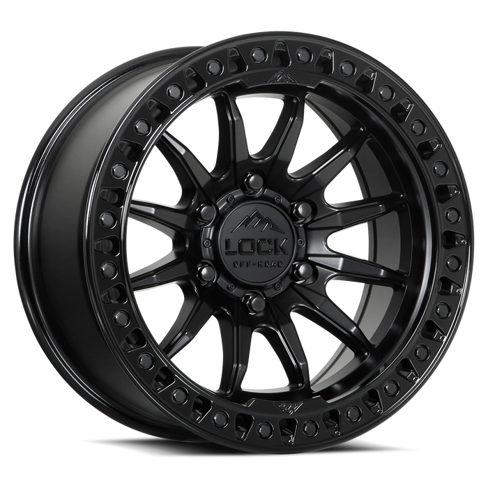 TRAIL - MATTE BLACK W GLOSS BLACK RING