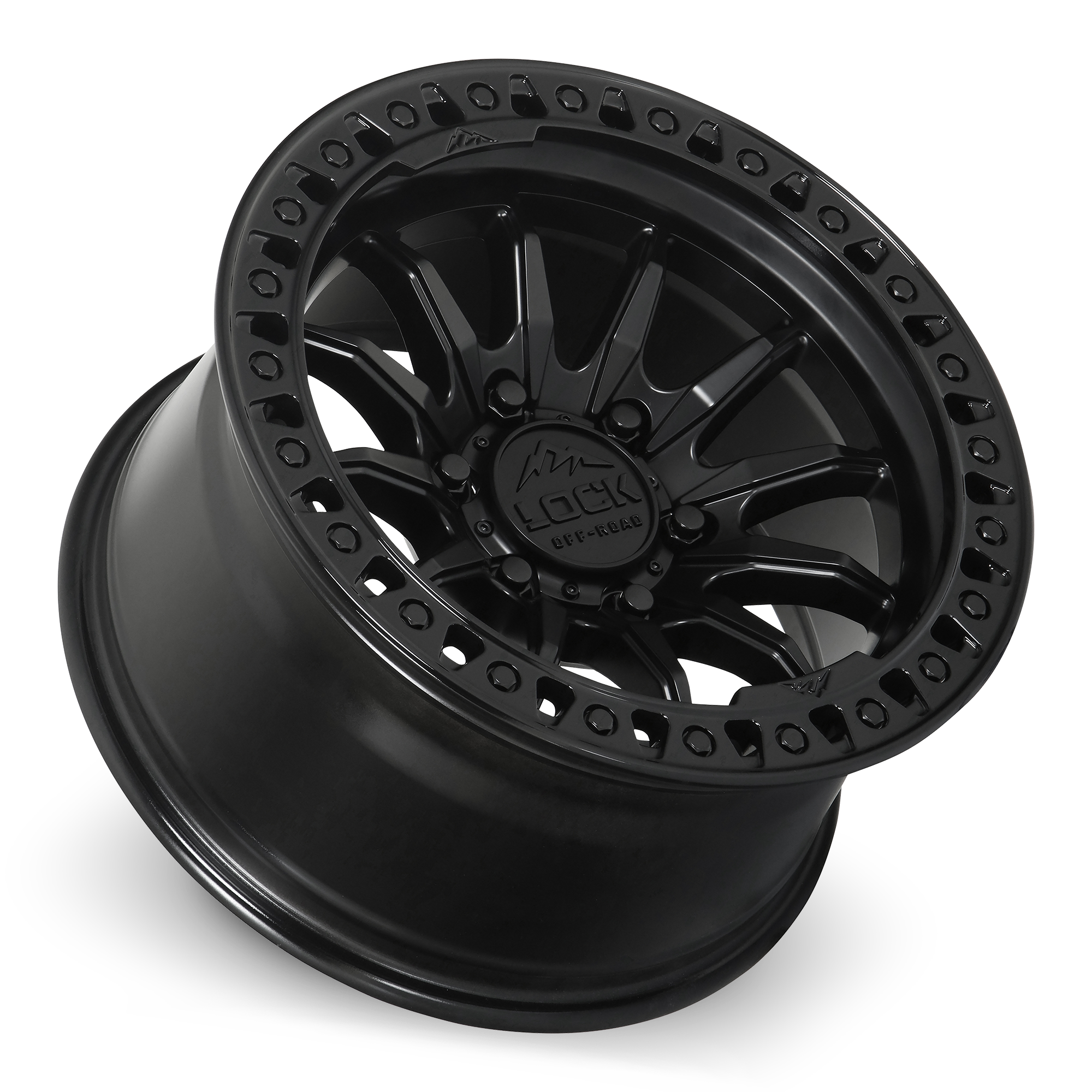 Trail Matte Black Gloss Ring – Lock Off-Road Wheels