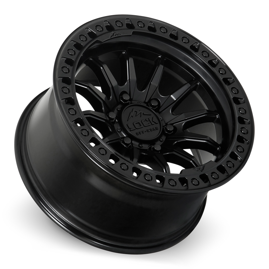 Trail Matte Black Gloss Ring – Lock Off-Road Wheels