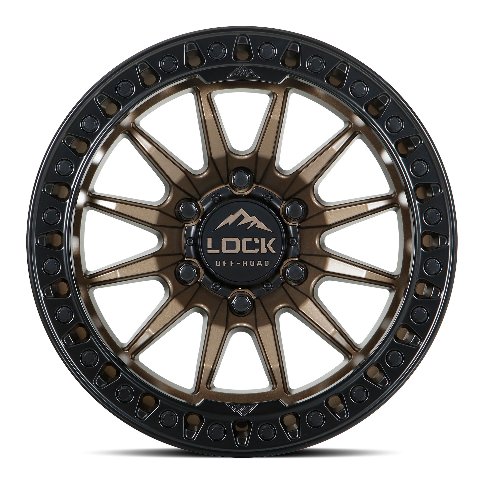 TRAIL- MATTE BRONZE W MATTE BLACK RING – Lock Off-Road Wheels