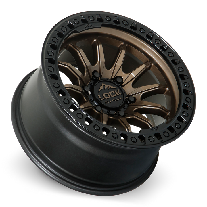 TRAIL- MATTE BRONZE W MATTE BLACK RING – Lock Off-Road Wheels