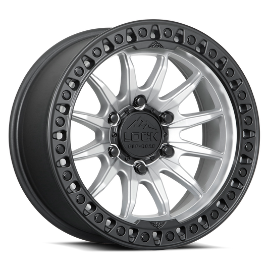 TRAIL- MATTE SILVER W MATTE BLACK RING