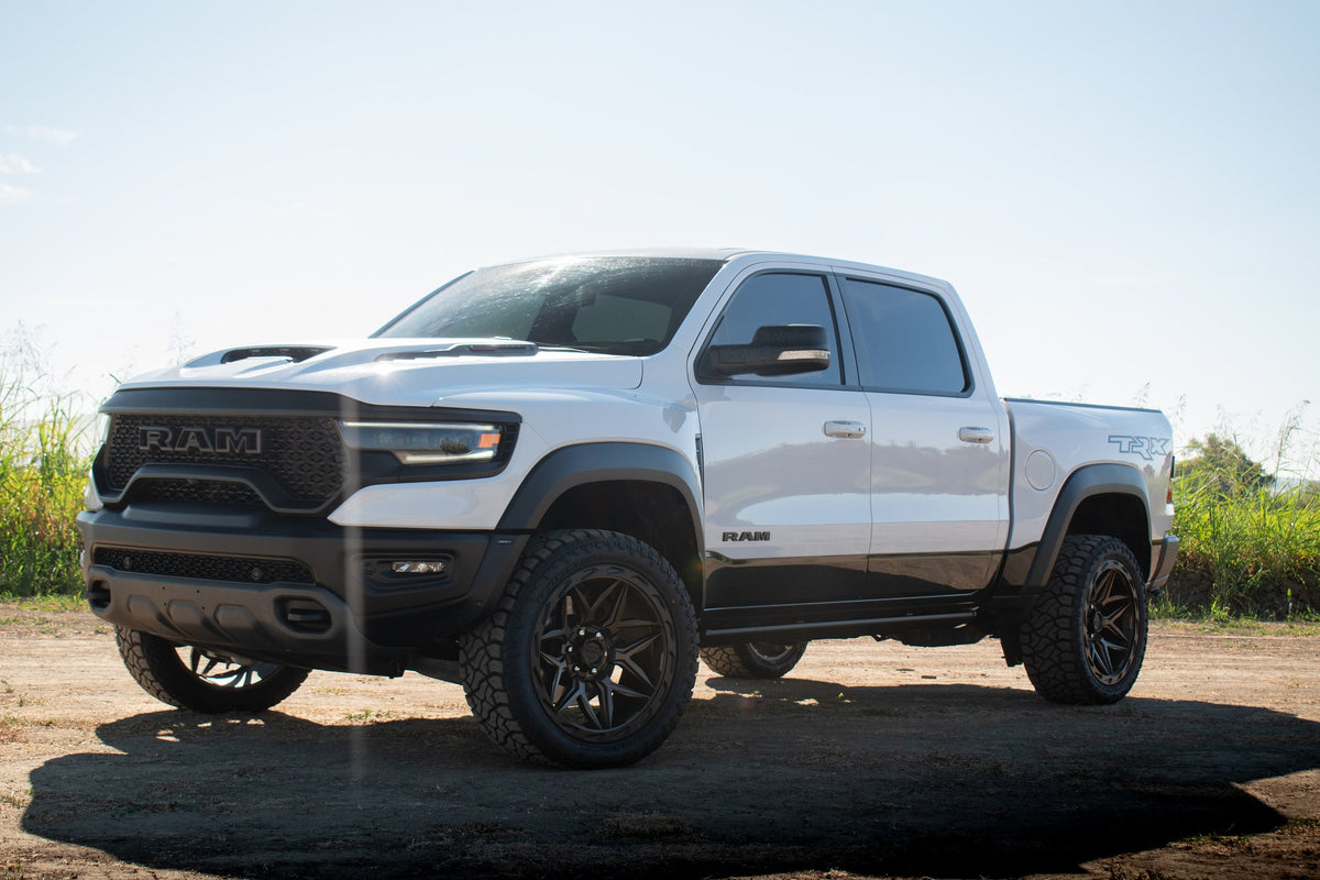 White Ram 1500 TRX on Lock Off-Road Matrix wheels (photo 1)